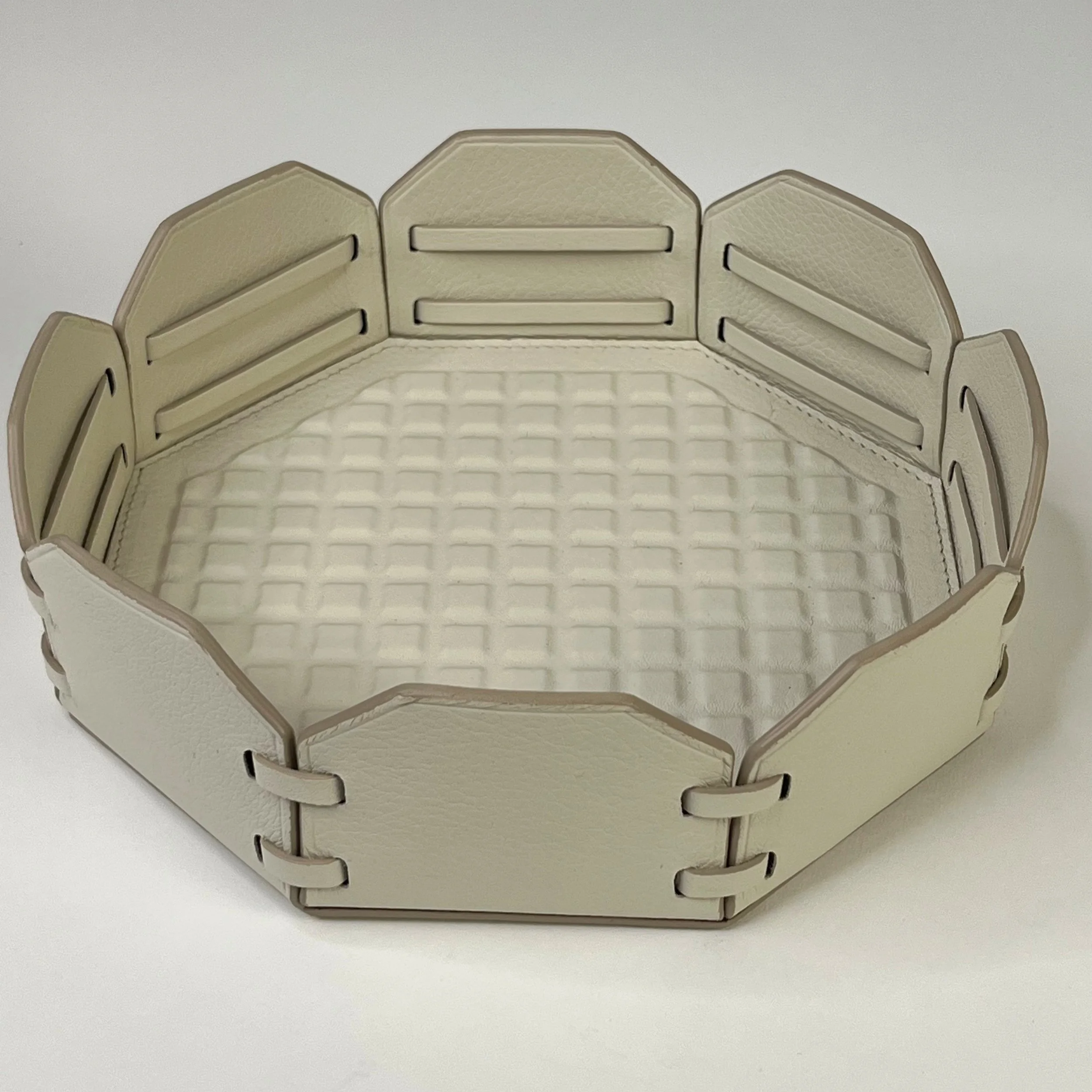 Audemars Piguet Cream Leather Valet Tray with Box